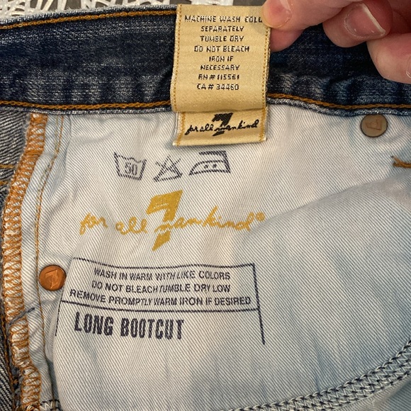 7 for all Mankind Long Bootcut Jeans - Picture 8 of 9
